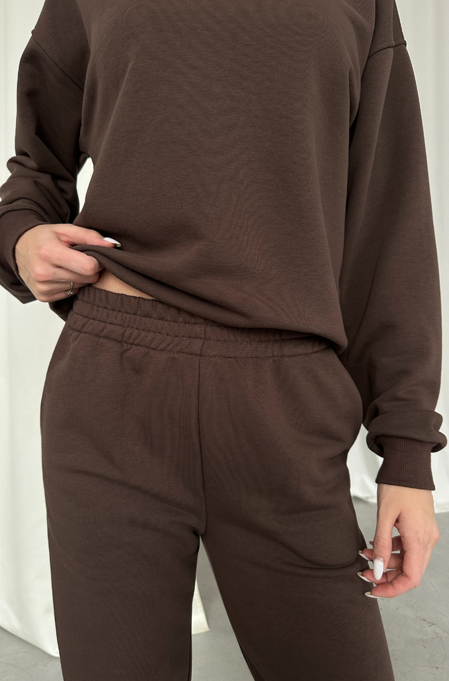 Verno sweatpants chocolate