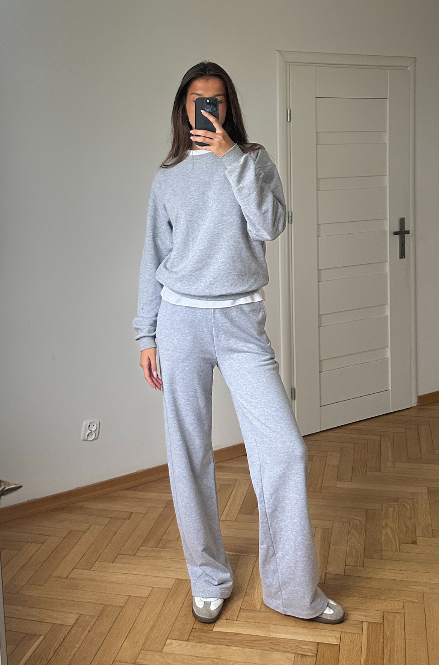 Bluza Jaz szary melanż