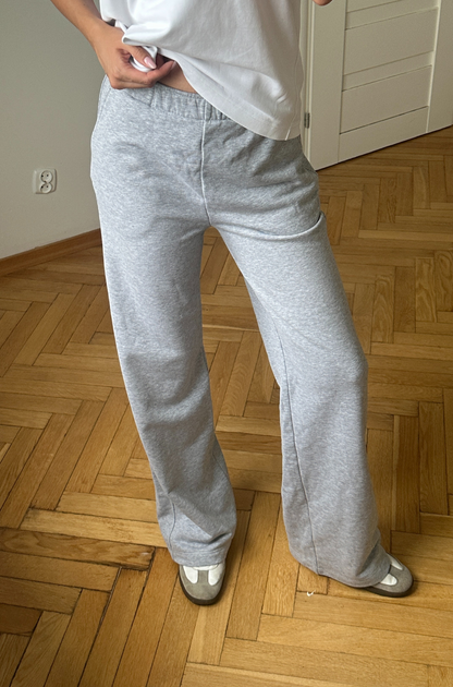 Spodnie dresowe Meg szary melanż